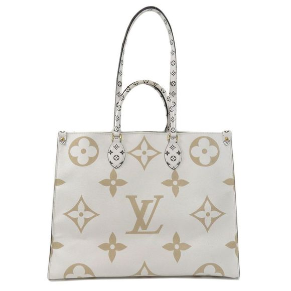 Louis Vuitton Tote Bag On The Go Monogram Giant Khaki GM Shoulder Bag - Picture 1 of 6